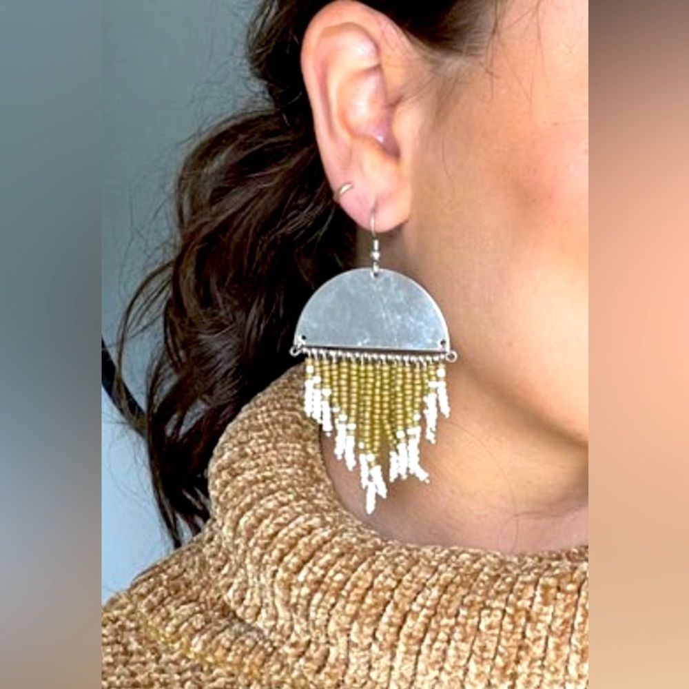 Beaded dangle earrings